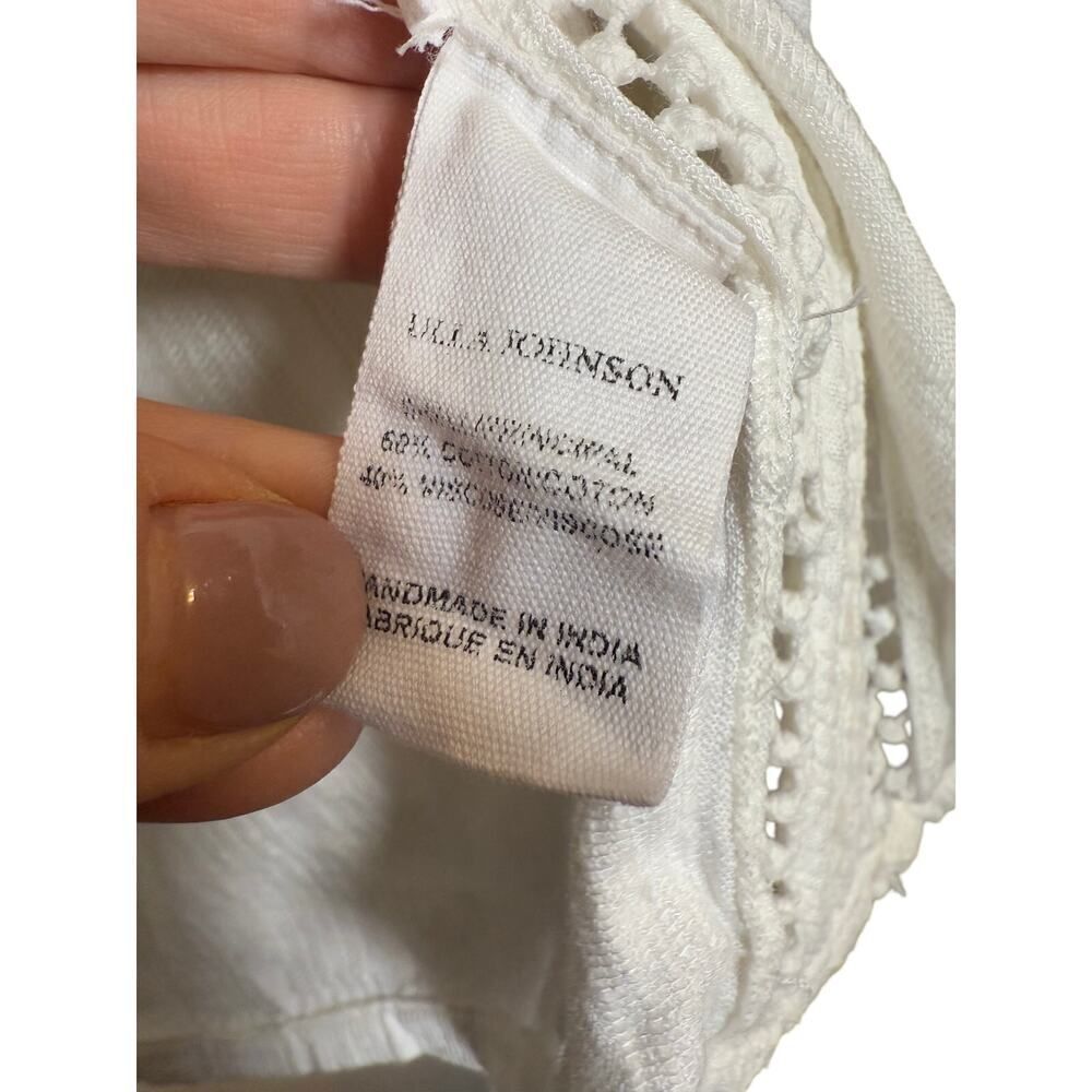 Ulla Johnson Mika Blouse Blanc White Women’s Size 4 - Picture 9 of 12